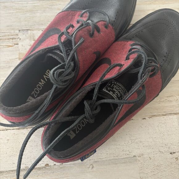 Nike x Pendleton Mens Black/Red 10.5 SB Zoom Air Stefan Janoski Leather Sneakers - Picture 11 of 15